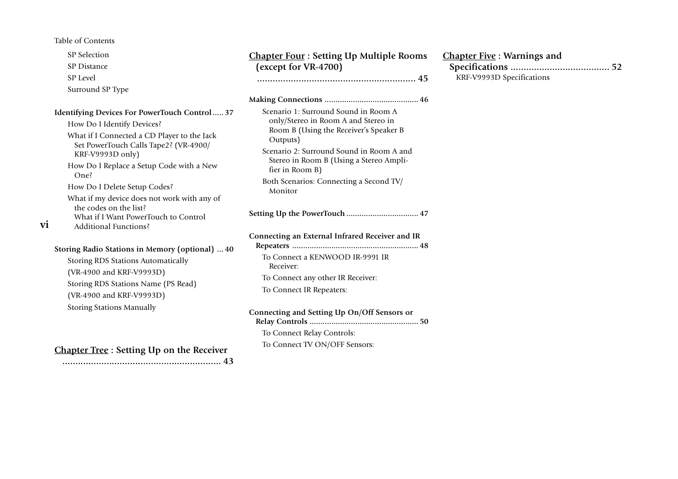 Kenwood KRF-V9993D User Manual | Page 6 / 62