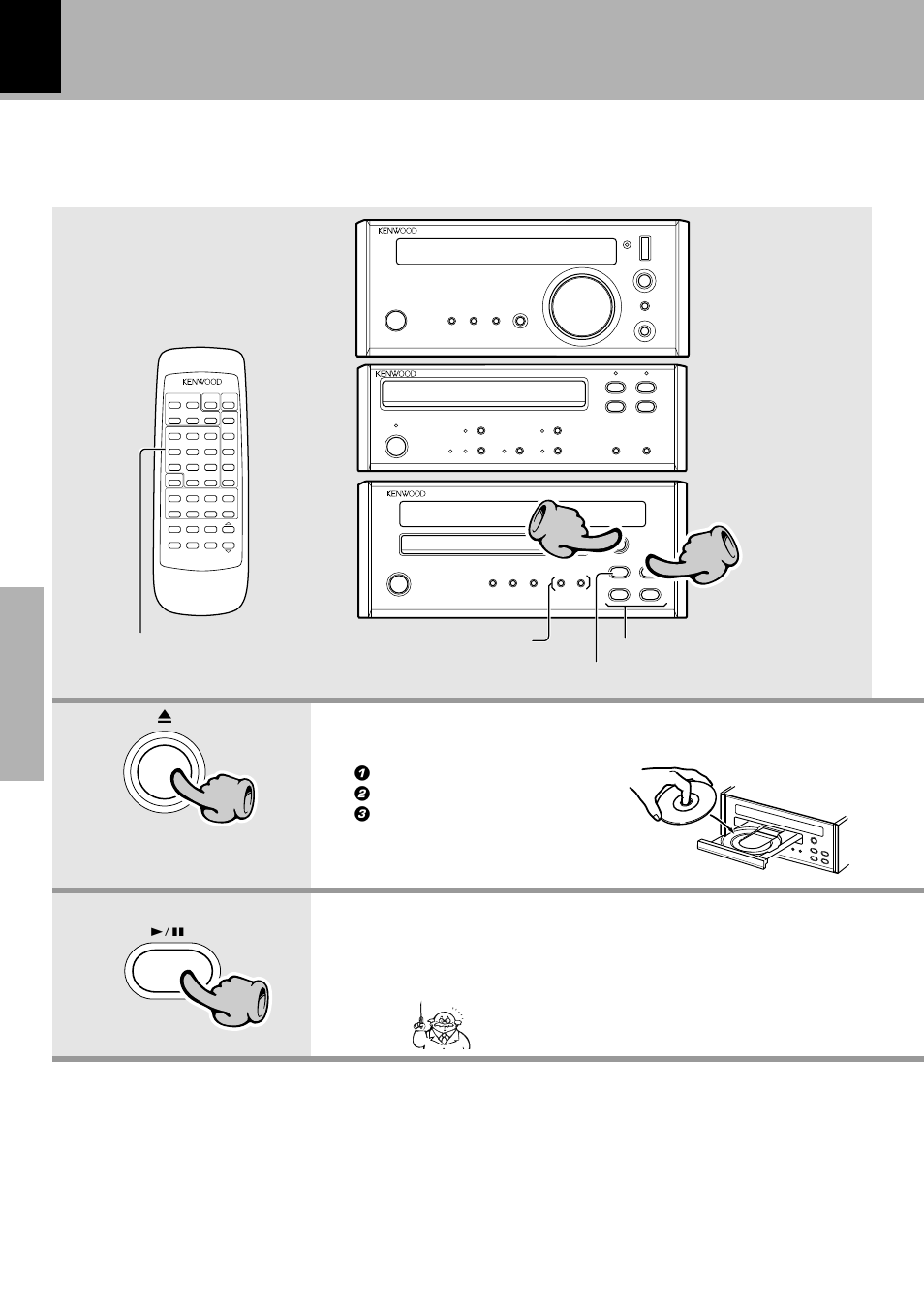 Playback of cd | Kenwood X-SE9 User Manual | Page 20 / 56