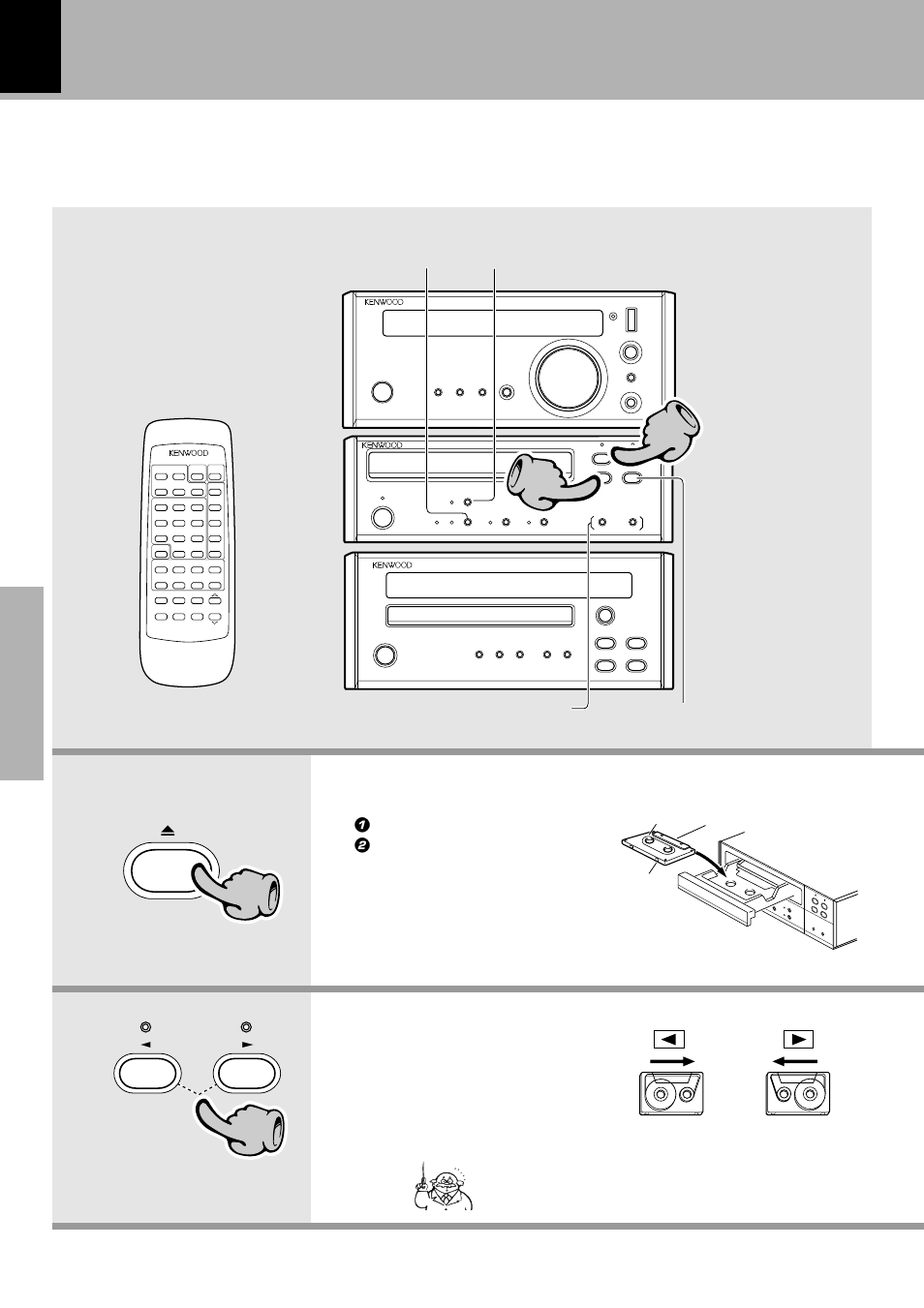 Playback of tape | Kenwood X-SE9 User Manual | Page 22 / 56