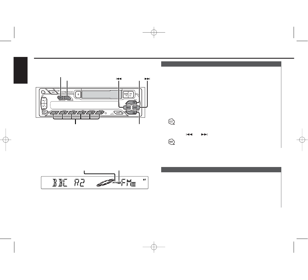 Rds features | Kenwood B64-2106-00 KRC-16 User Manual | Page 10 / 28