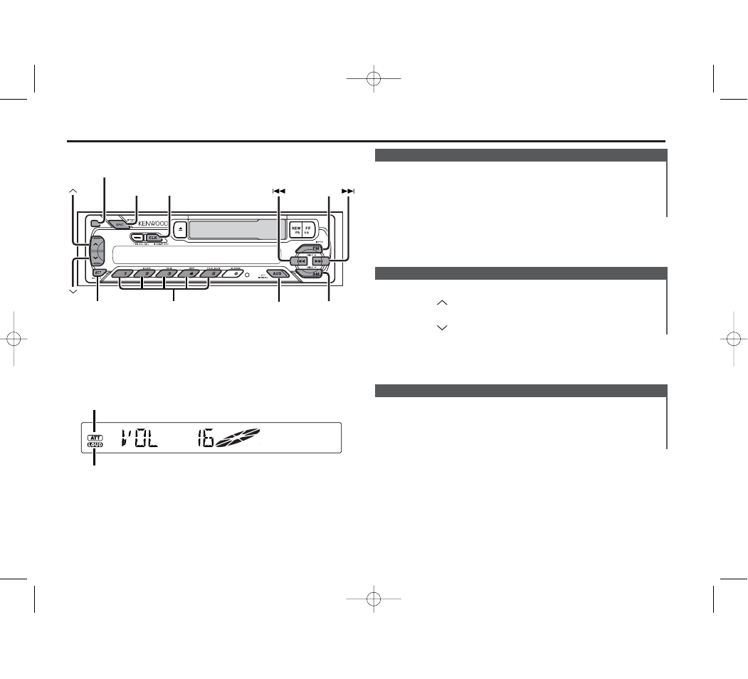 General features | Kenwood B64-2106-00 KRC-16 User Manual | Page 5 / 28