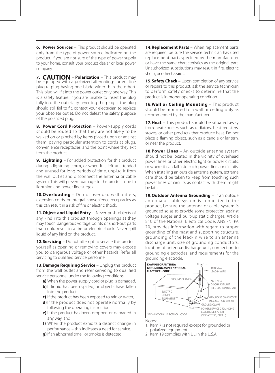 Caution | Kenwood K-501USB User Manual | Page 3 / 28