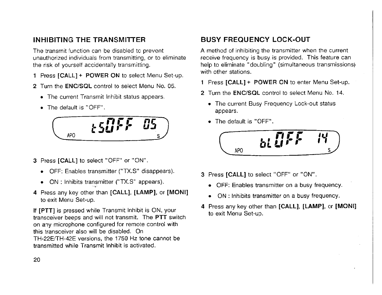J- *»c c, B l u, T b u | Kenwood TH-42A User Manual | Page 26 / 78