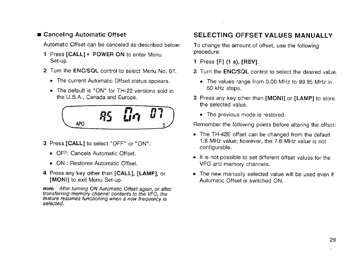 Rs un | Kenwood TH-42A User Manual | Page 35 / 78