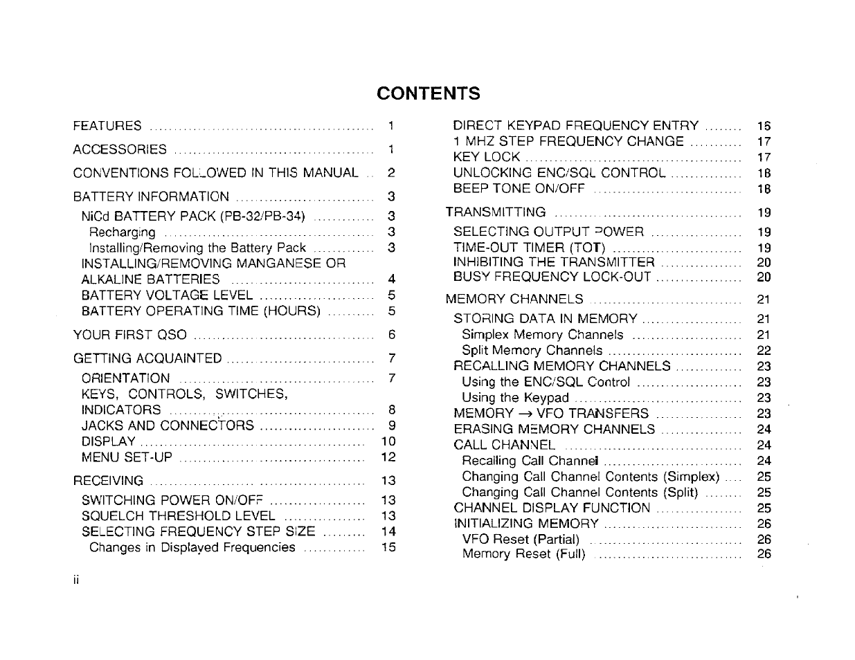 Kenwood TH-42A User Manual | Page 4 / 78