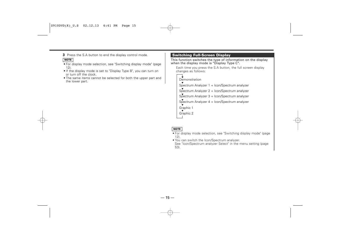 Kenwood Z910DVD[R] User Manual | Page 15 / 71