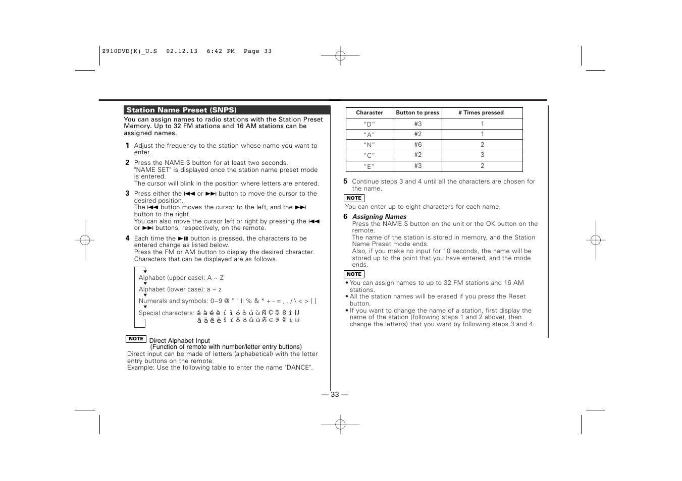 Kenwood Z910DVD[R] User Manual | Page 33 / 71