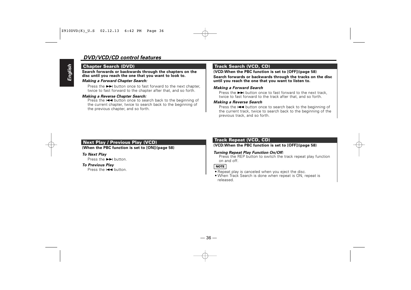 Kenwood Z910DVD[R] User Manual | Page 36 / 71