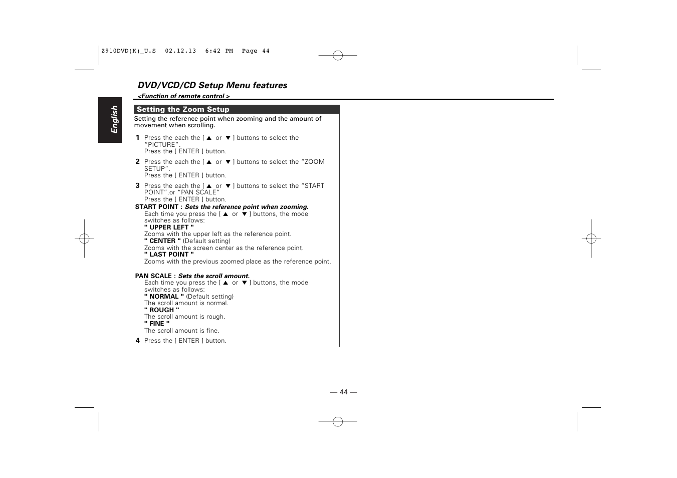 Kenwood Z910DVD[R] User Manual | Page 44 / 71