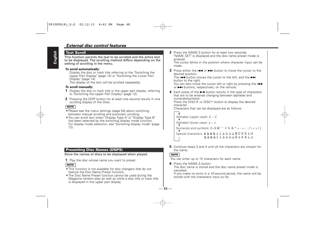 Kenwood Z910DVD[R] User Manual | Page 48 / 71