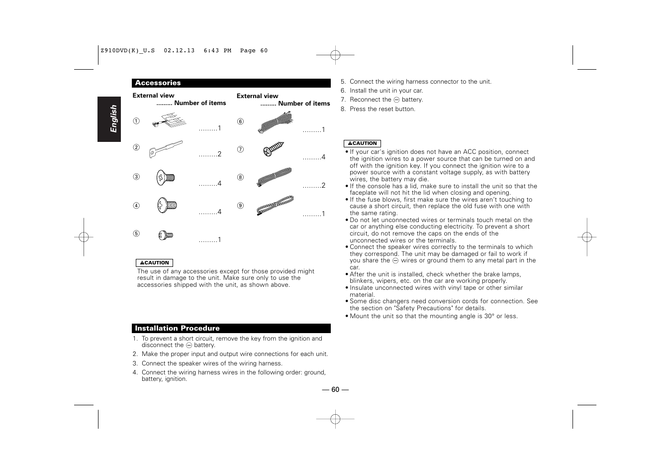 Kenwood Z910DVD[R] User Manual | Page 60 / 71