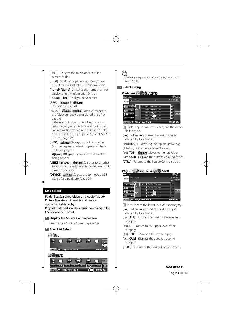 Kenwood DDX8024BT User Manual | Page 23 / 100