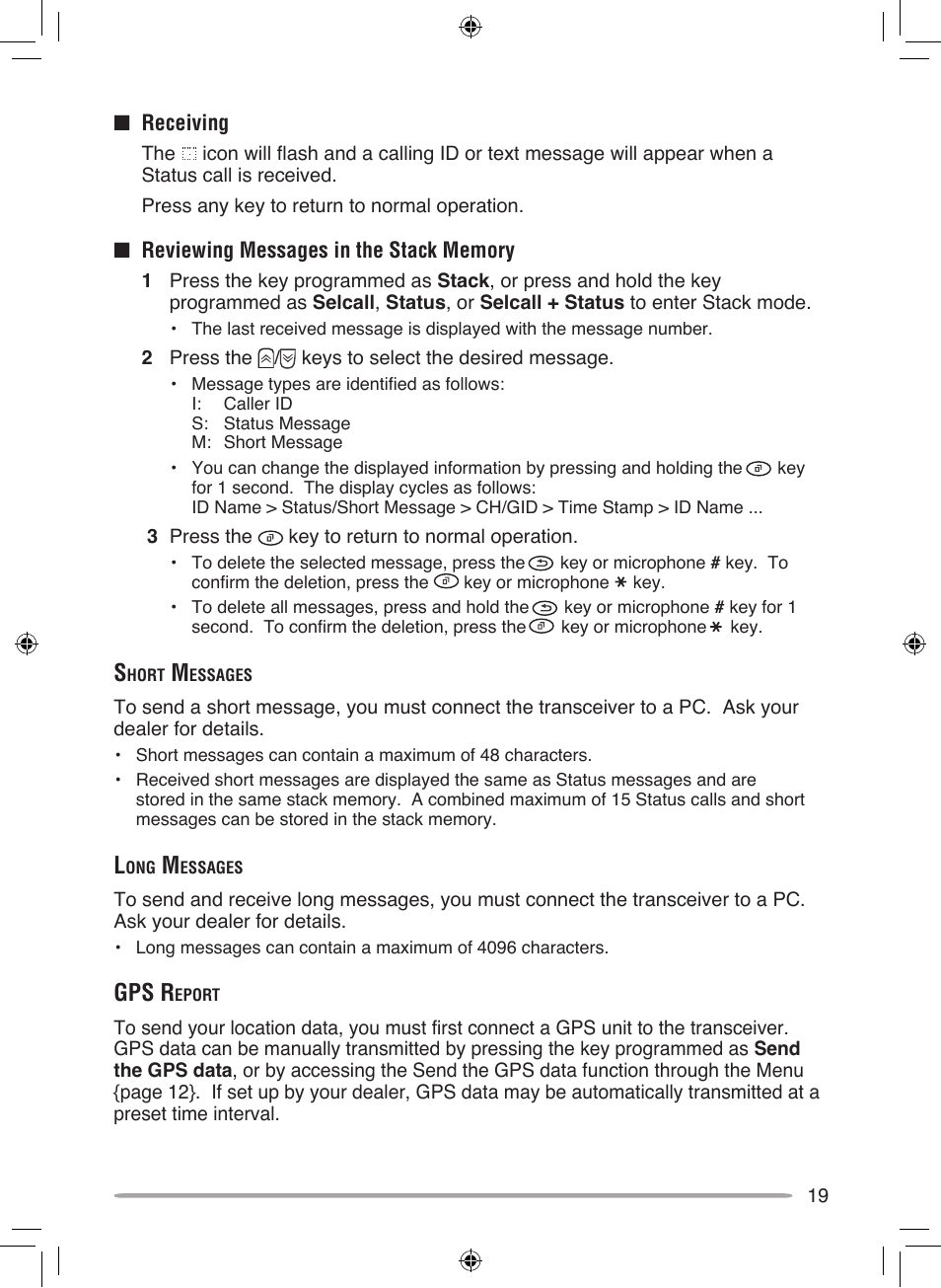 Gps r | Kenwood NEXEDGE NX-700H User Manual | Page 25 / 37