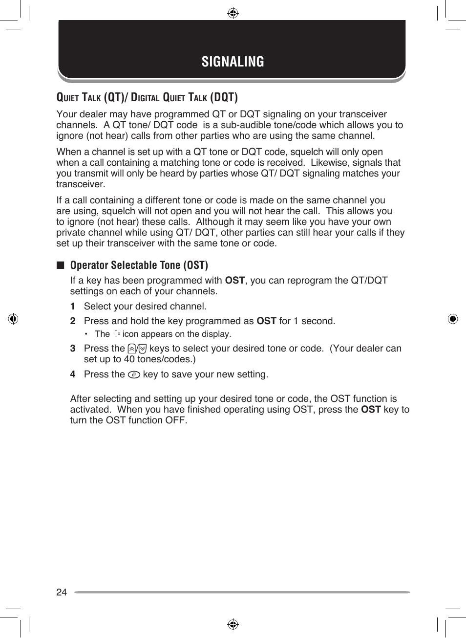 Signaling, Qt)/ d, Dqt) | Kenwood NEXEDGE NX-700H User Manual | Page 30 / 37