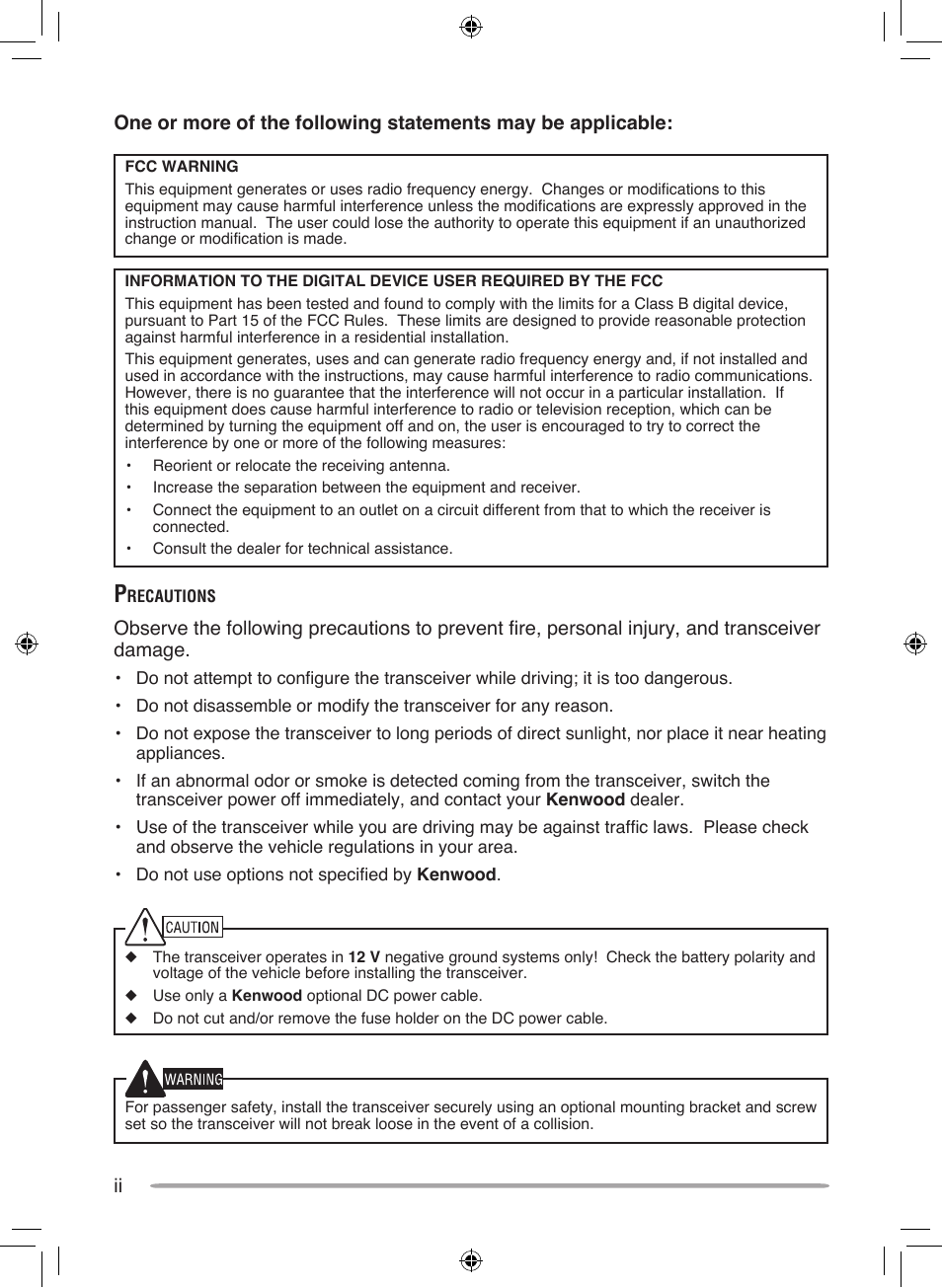 Kenwood NEXEDGE NX-700H User Manual | Page 4 / 37
