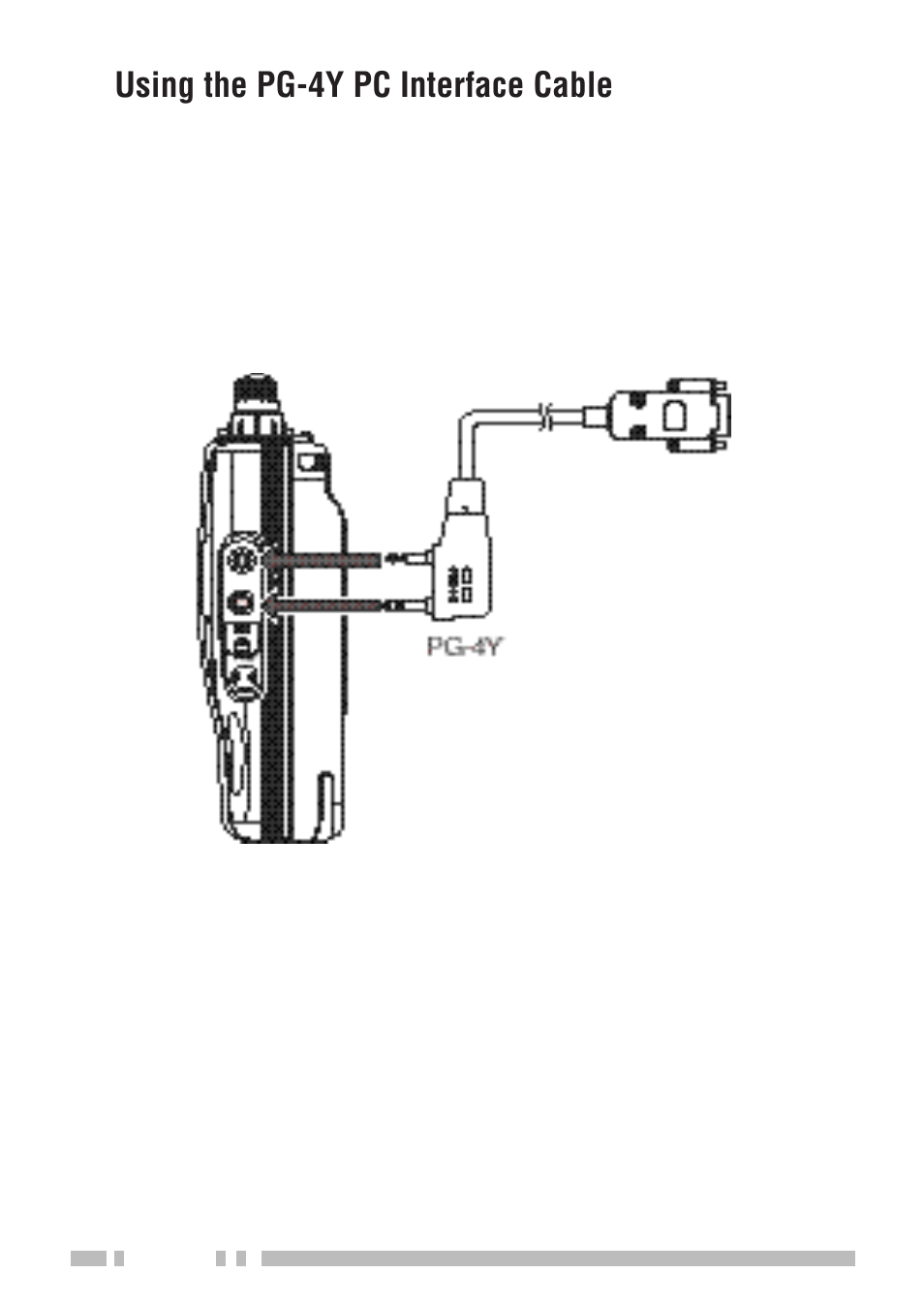 Using the pg-4y pc interface cable | Kenwood TH-K2E User Manual | Page 120 / 154