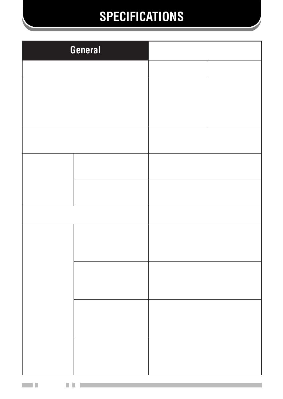 Specifications | Kenwood TH-K2E User Manual | Page 136 / 154