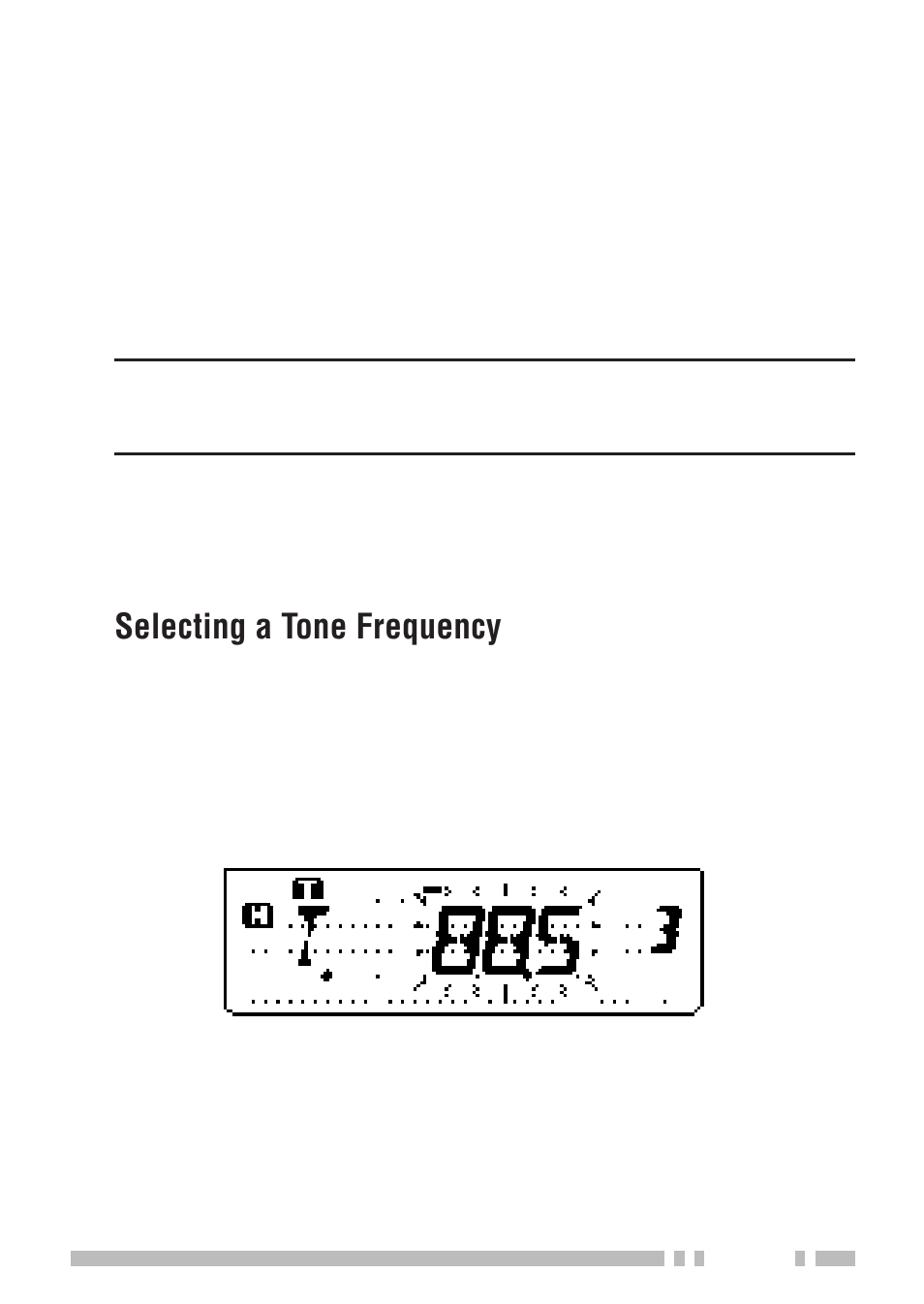 Selecting a tone frequency | Kenwood TH-K2E User Manual | Page 49 / 154