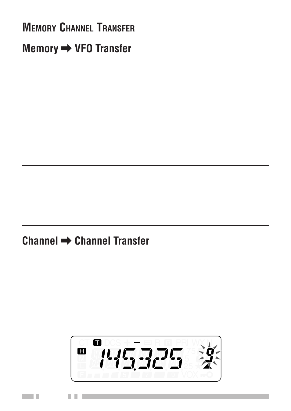 Channel \ channel transfer | Kenwood TH-K2E User Manual | Page 64 / 154