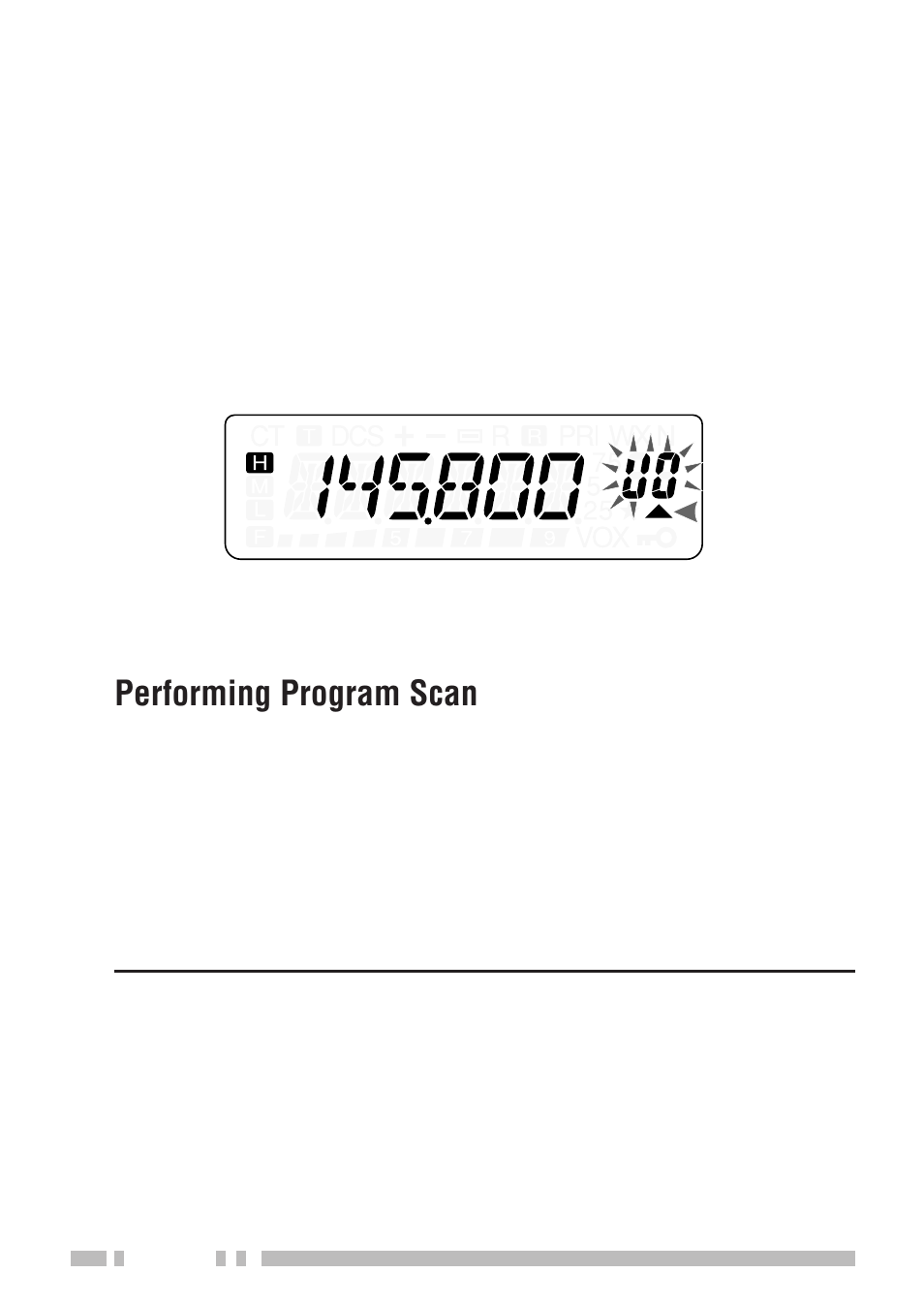 Performing program scan | Kenwood TH-K2E User Manual | Page 76 / 154