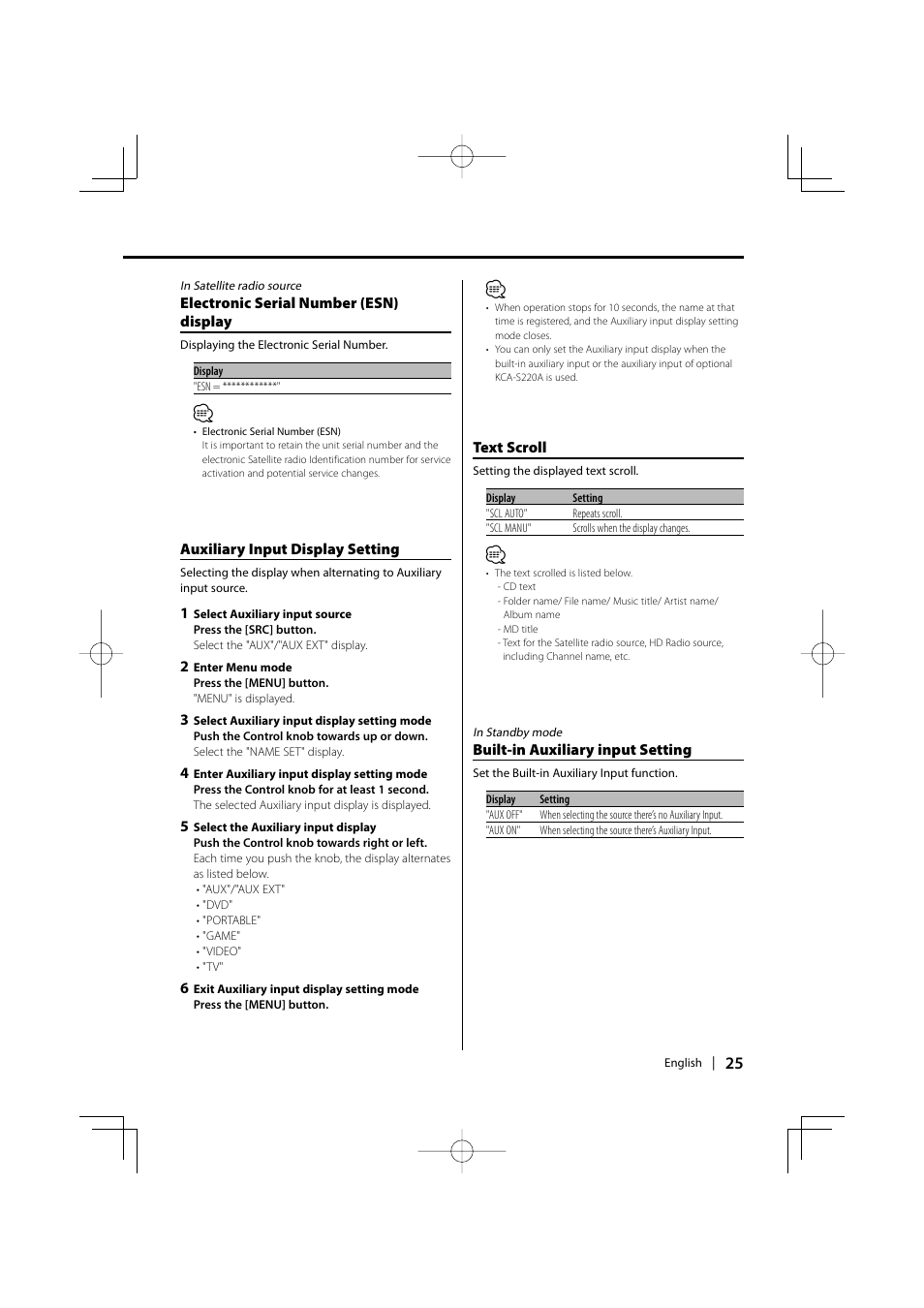 Kenwood KDC-MP435U User Manual | Page 25 / 108