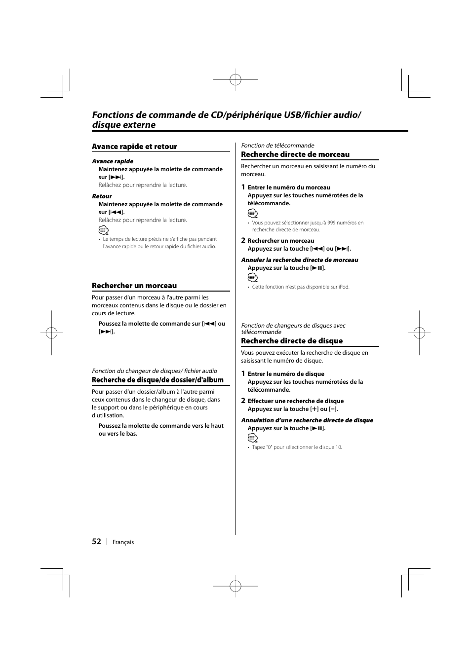 Kenwood KDC-MP435U User Manual | Page 52 / 108