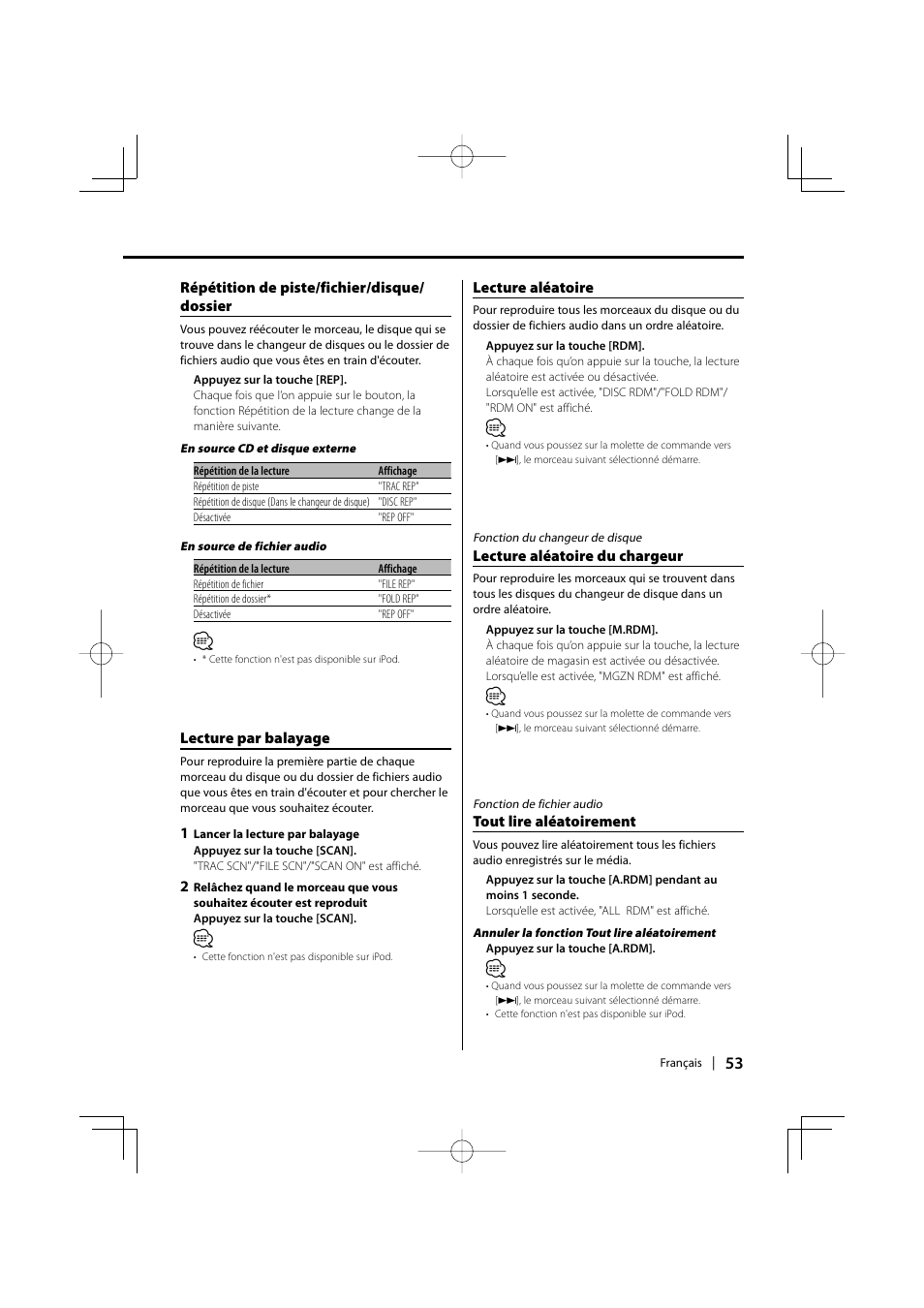 Kenwood KDC-MP435U User Manual | Page 53 / 108