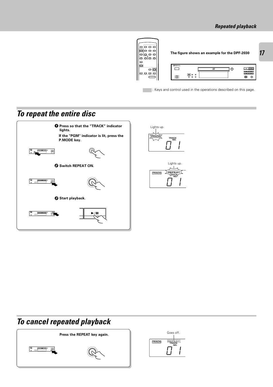 Repeated playback | Kenwood DPF-2030 User Manual | Page 17 / 24