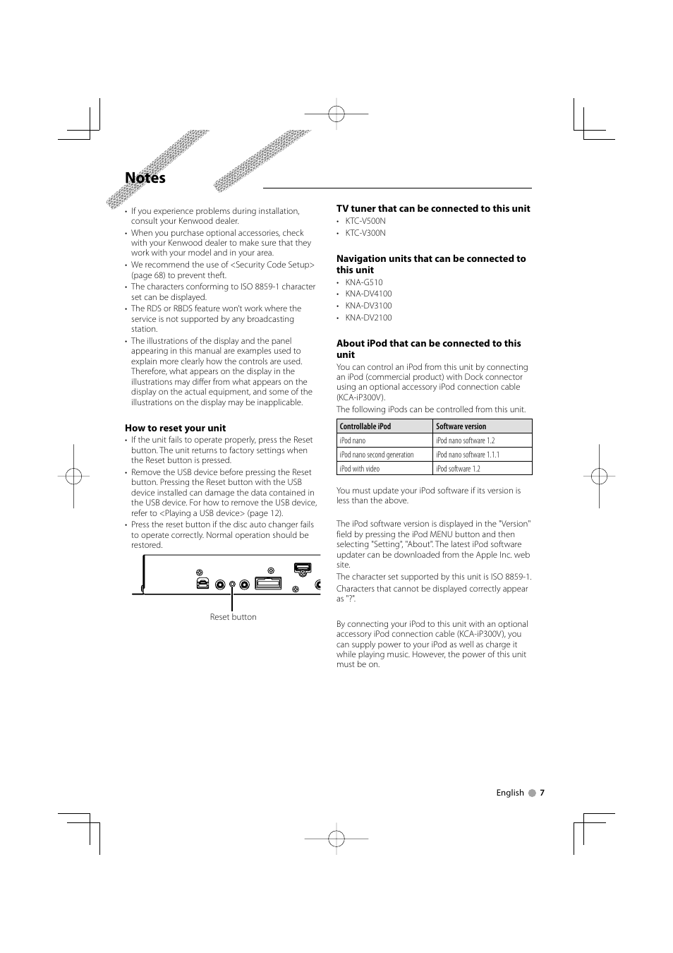 Kenwood ADVANCED INTEGRATION A/V CONTROLLER KOS-V500 User Manual | Page 7 / 92