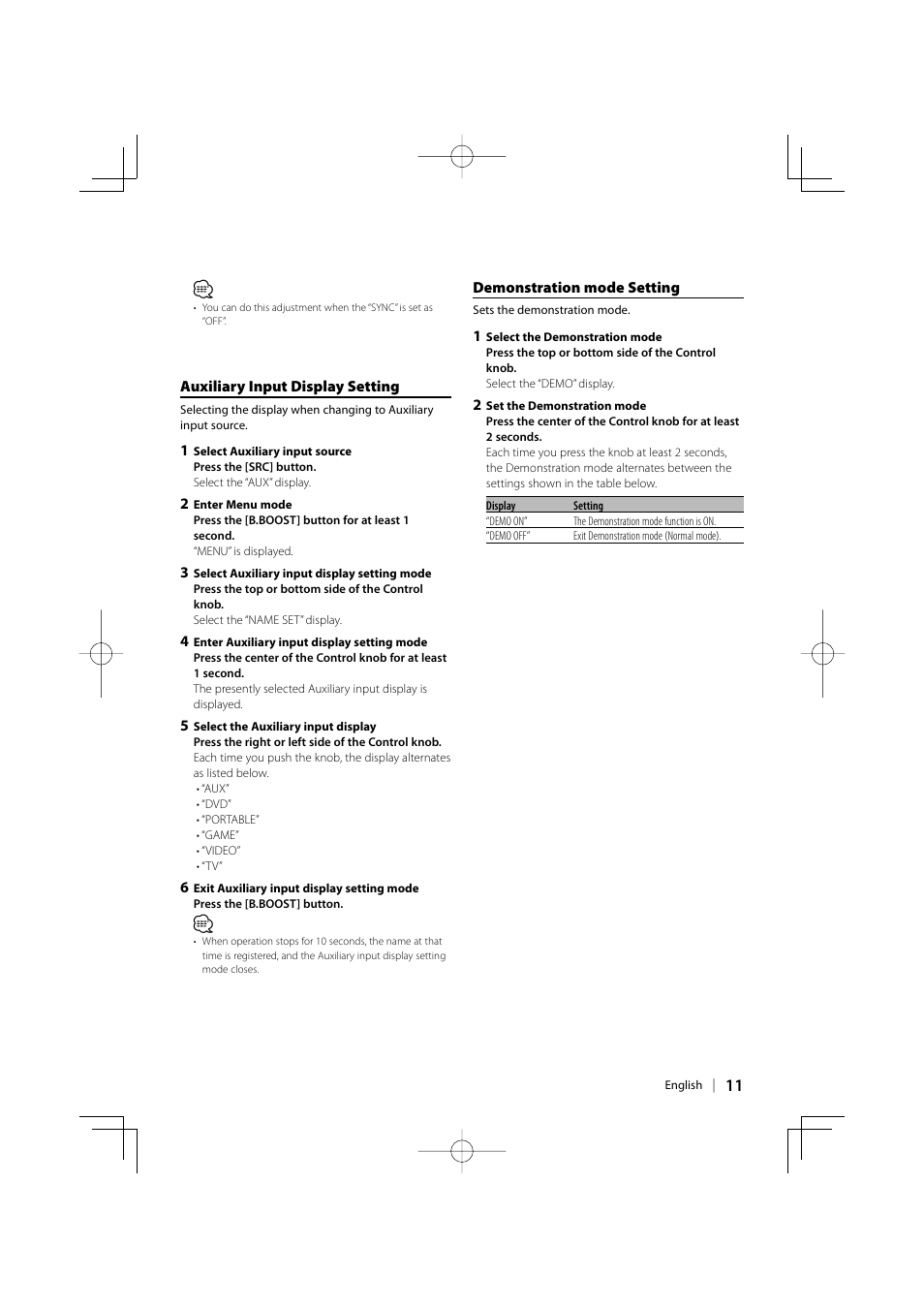 Kenwood KDC-W241  EN User Manual | Page 11 / 20