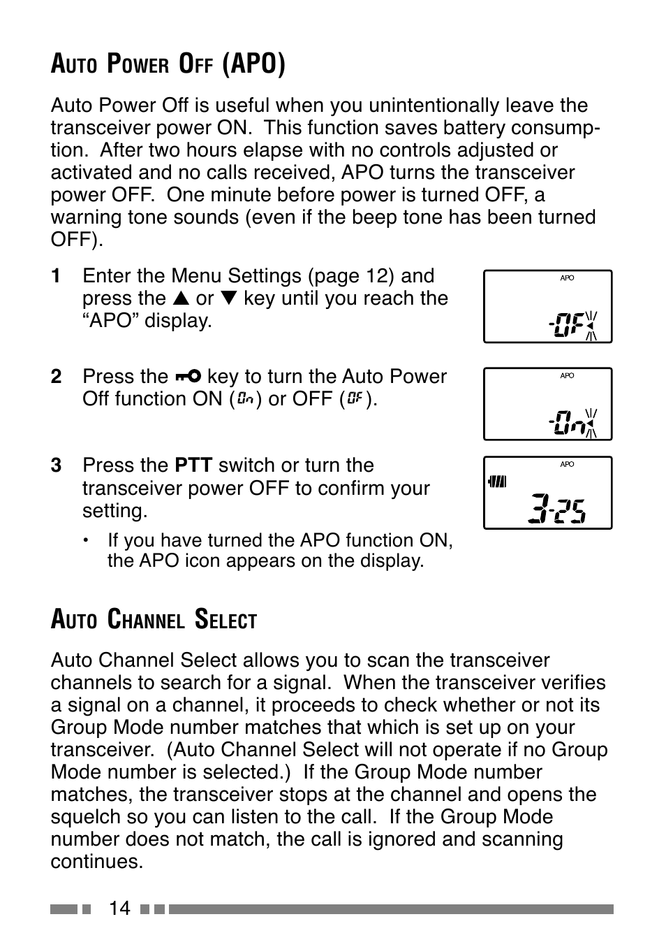 Apo) | Kenwood UBZ-LJ8 User Manual | Page 16 / 30