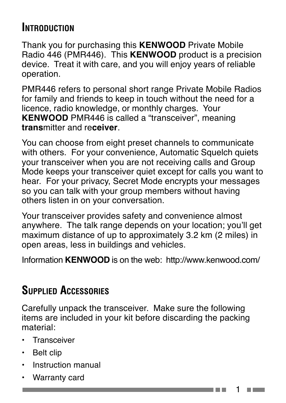 Kenwood UBZ-LJ8 User Manual | Page 3 / 30