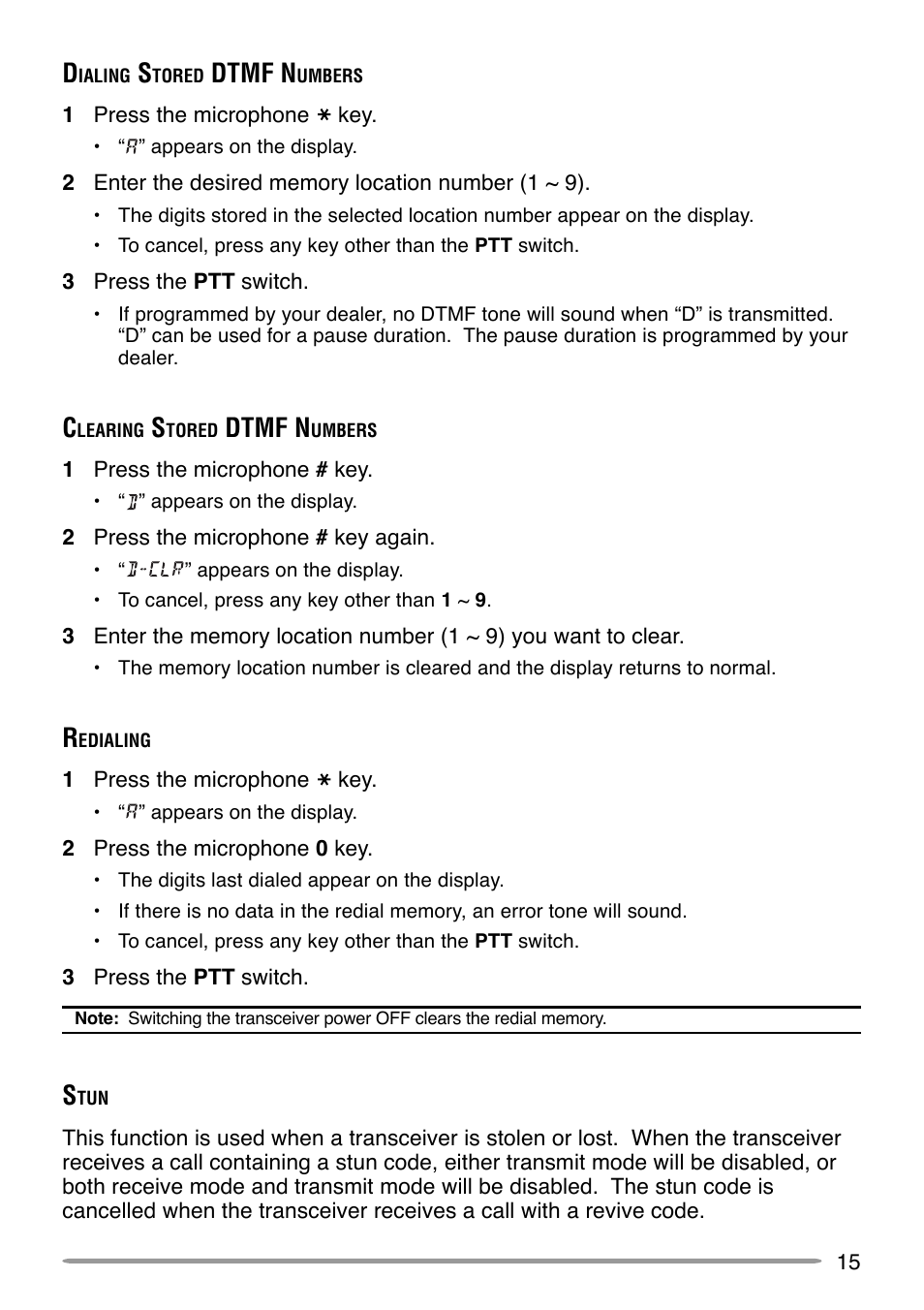 Dtmf n | Kenwood TK-7160 User Manual | Page 21 / 32