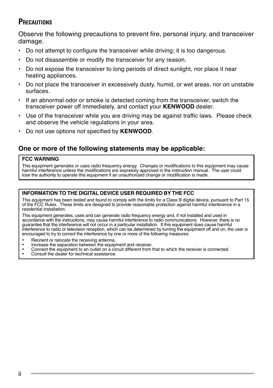 Kenwood TK-7160 User Manual | Page 4 / 32