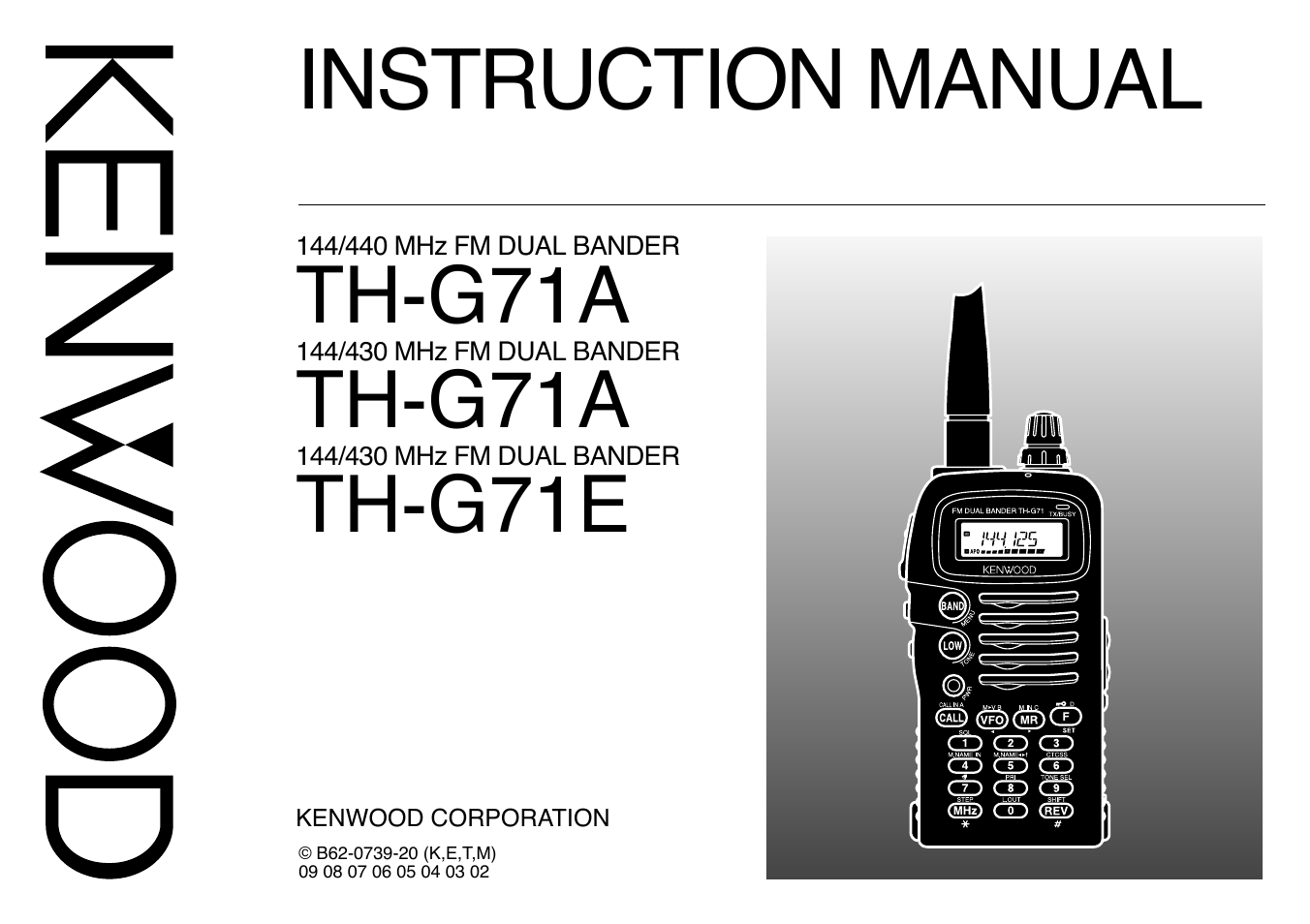 Kenwood TH-G71E User Manual | 60 pages