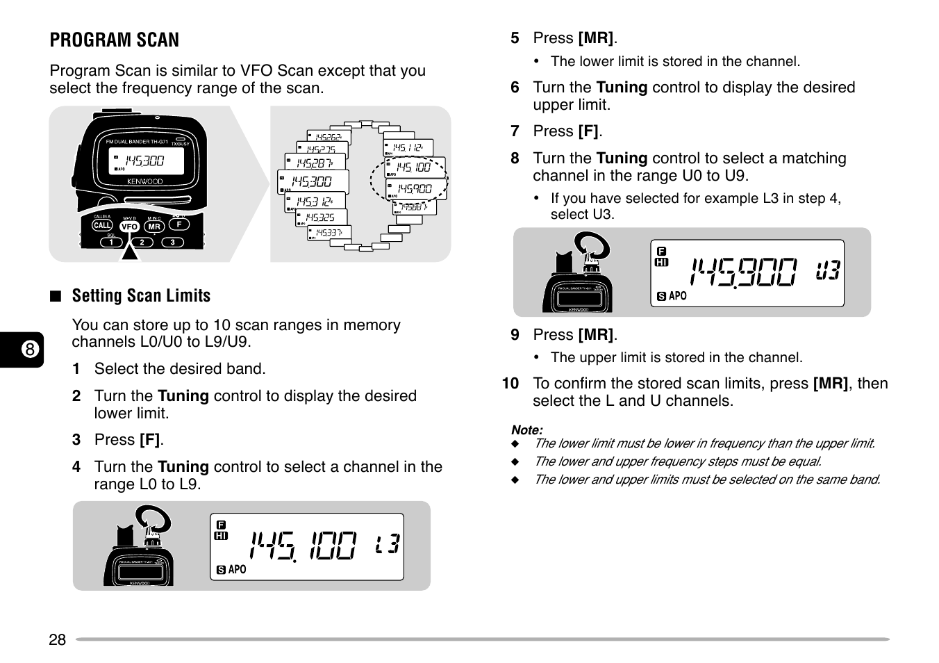 Program scan | Kenwood TH-G71E User Manual | Page 34 / 60