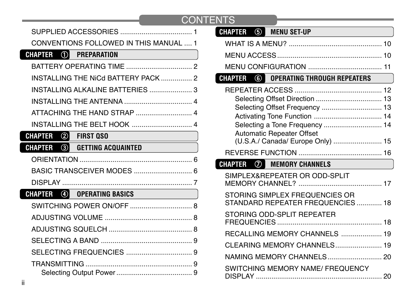 Kenwood TH-G71E User Manual | Page 4 / 60