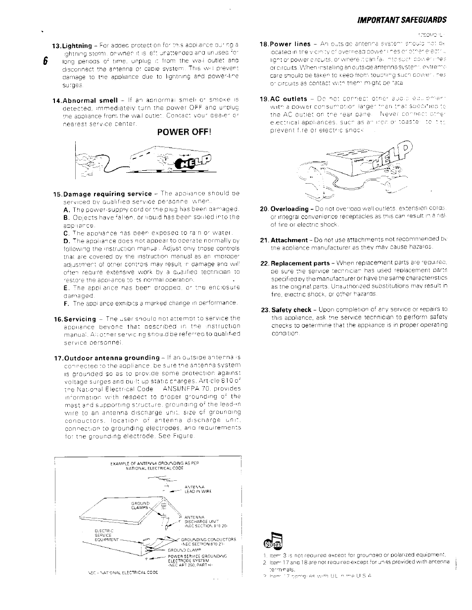 Power off, Important safeguards | Kenwood BJV140Z User Manual | Page 6 / 54