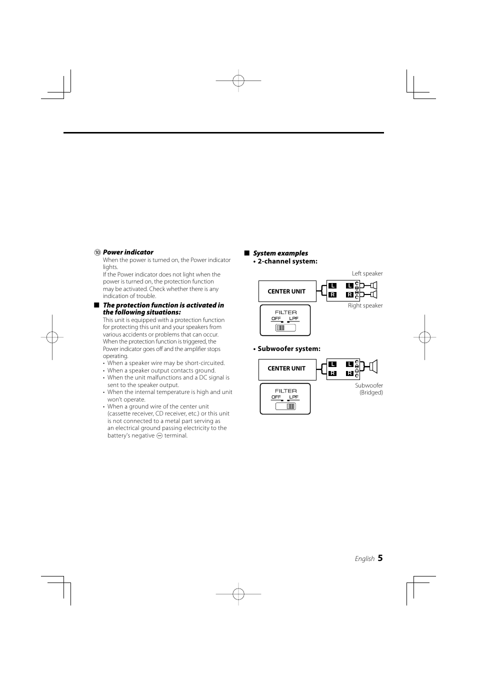 Kenwood KAC-5203 User Manual | Page 5 / 32