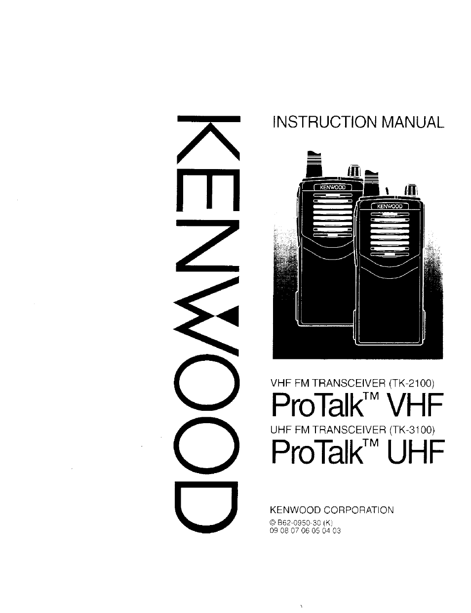 Kenwood TK 3100 User Manual | 28 pages