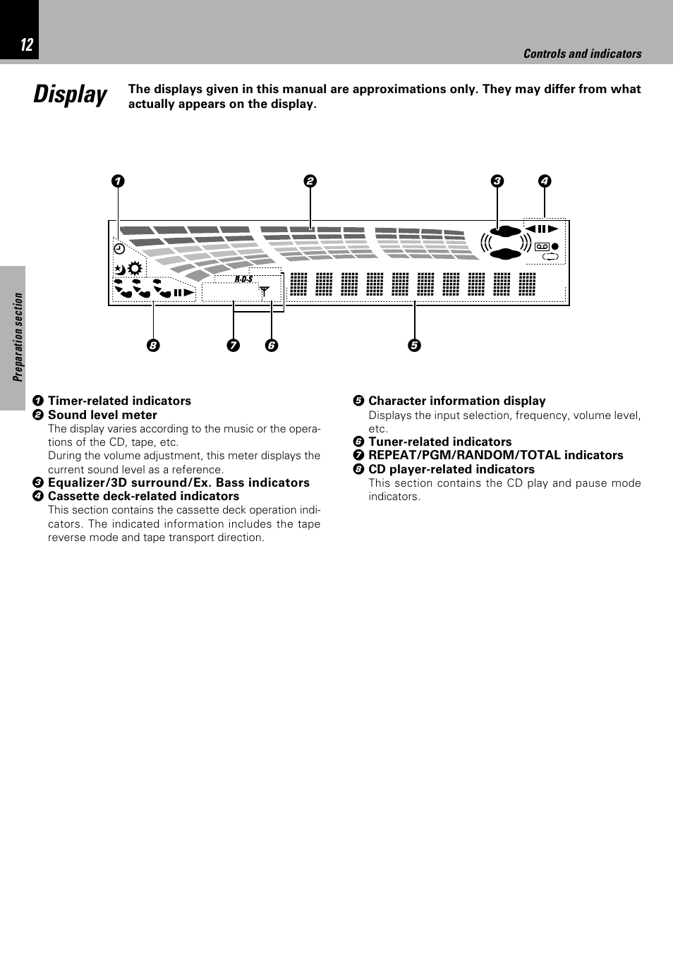 Display | Kenwood XD-753 User Manual | Page 12 / 60