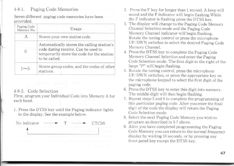 8-2. code selection | Kenwood TM-741A User Manual | Page 47 / 77