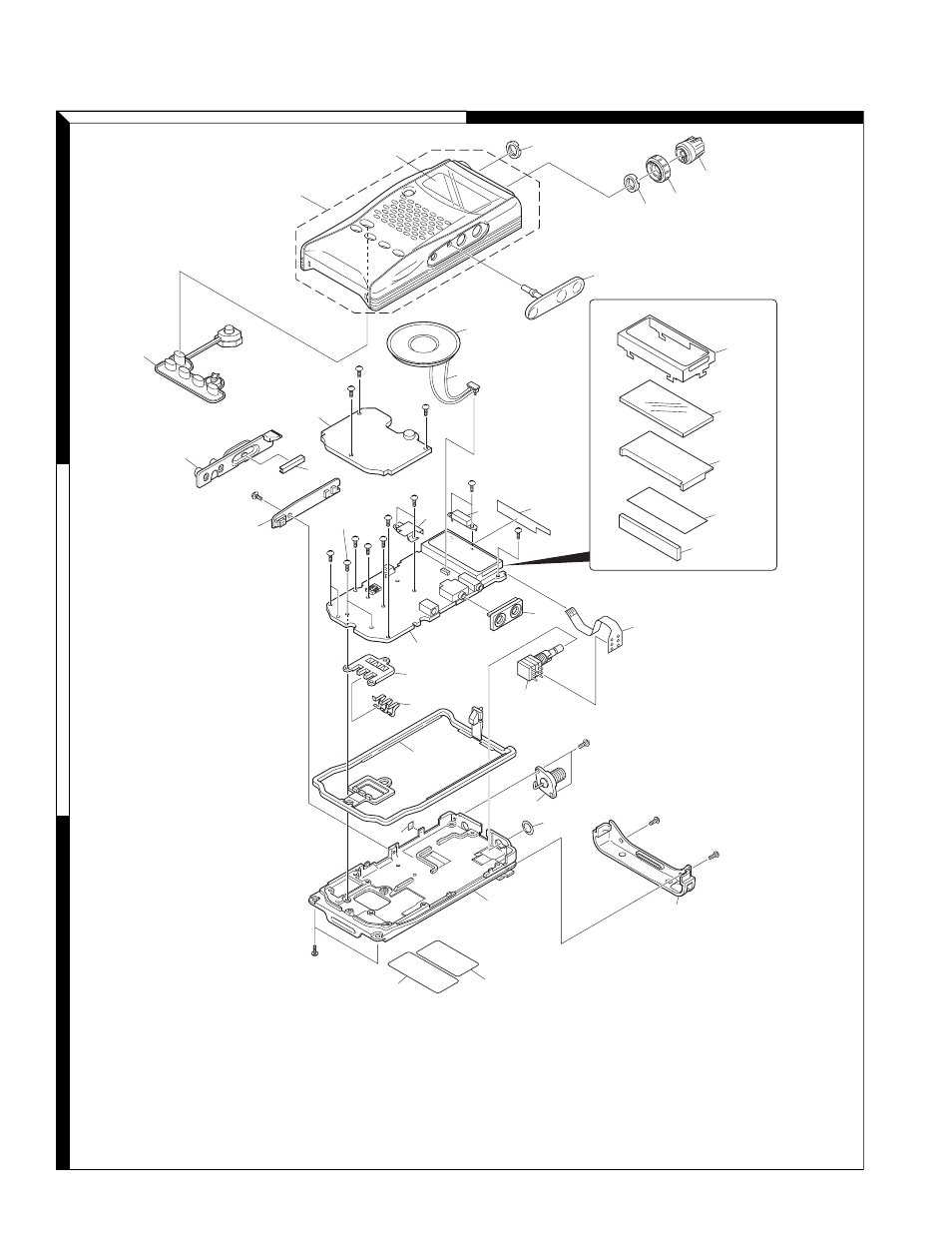 Th-k2at/k2e/k2et, Exploded view (th-k2e) | Kenwood 144MHz FM TRANSCEIVER K2E User Manual | Page 24 / 63