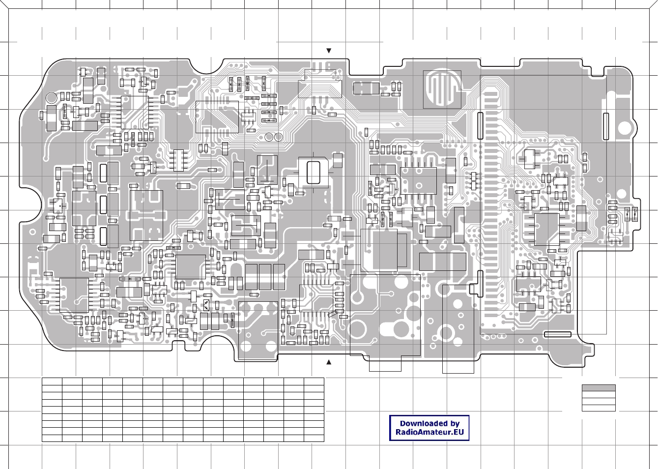 A/3) component side view (complete view), Th-k2at/k2e/k2et, Pc board | Kenwood 144MHz FM TRANSCEIVER K2E User Manual | Page 48 / 63