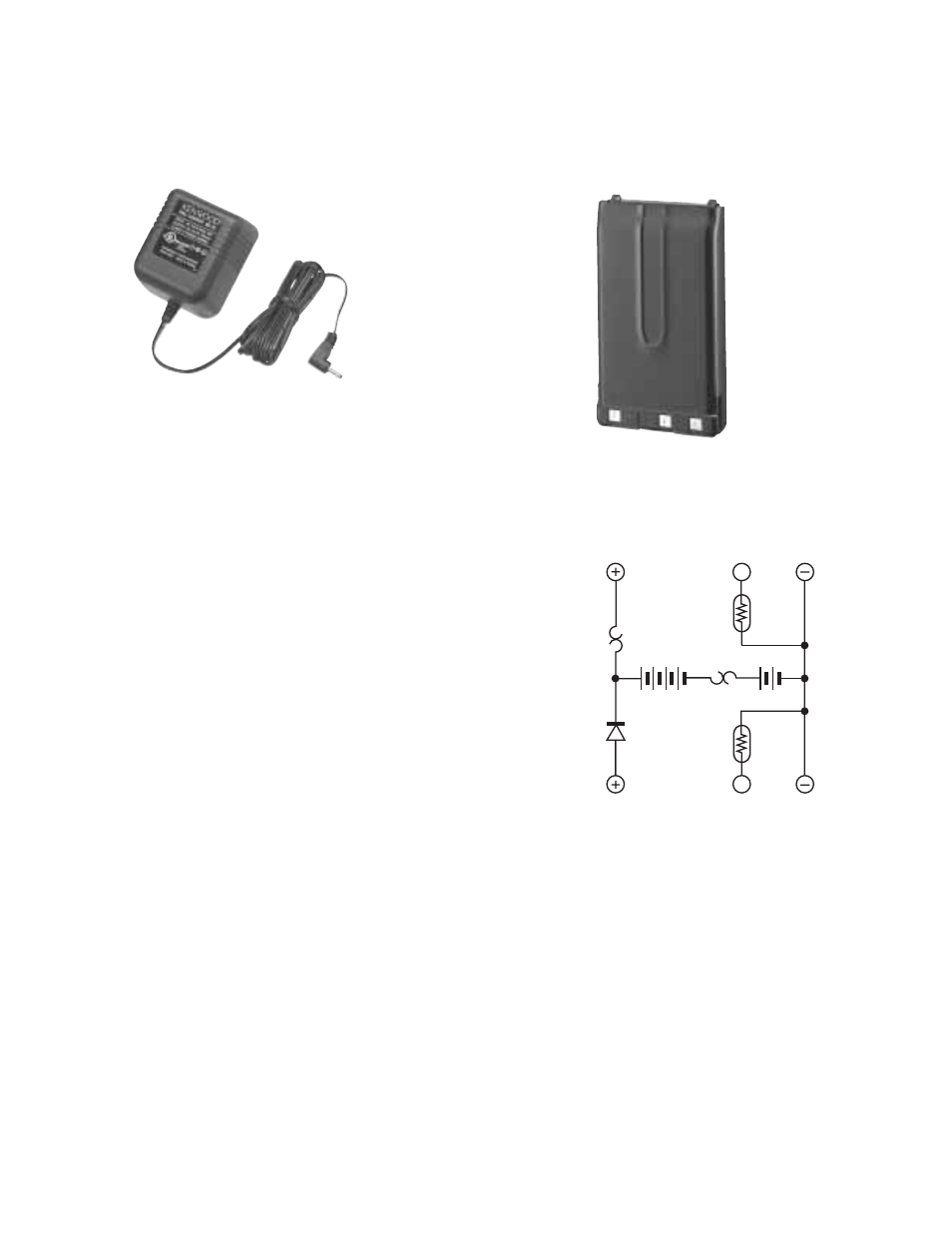 Bc-21 (wall charger), Bc-21 external view, Bc-21 specifications | Pb-43n (ni-mh battery pack), Pb-43n external view, Pb-43n schematic diagram, Pb-43n specifications, Th-k2at/k2e/k2et, Bc-21 (wall charger) / pb-43n (ni-mh battery pack) | Kenwood 144MHz FM TRANSCEIVER K2E User Manual | Page 61 / 63