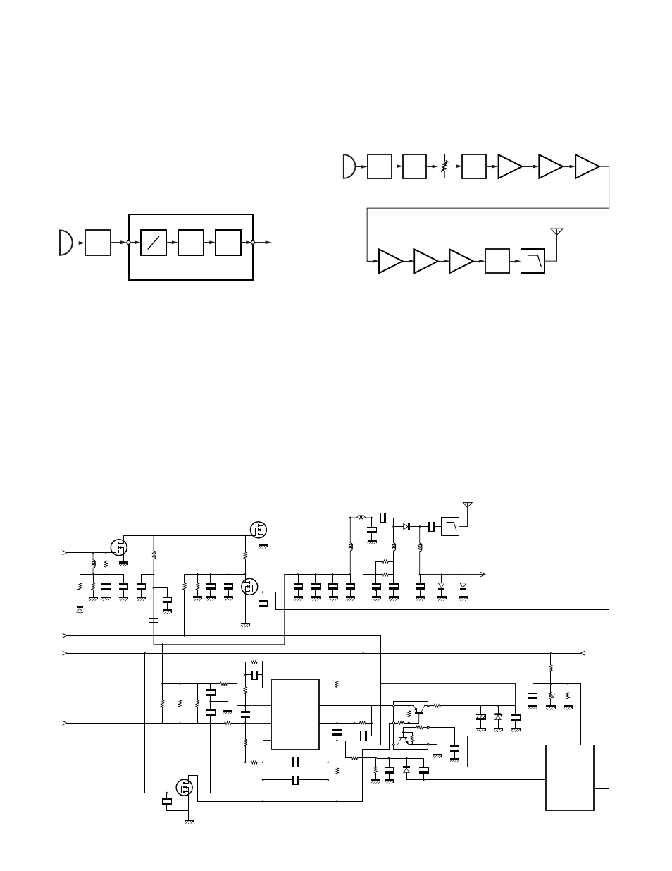 Transmitter system, Th-k2at/k2e/k2et, Circuit description | Microphone amplifier circuit, Modulation circuit, Drive and final circuit, Transmission/reception switching circuit, Fig. 5 microphone amplifier circuit, Fig. 7 apc and temperature protection circuit | Kenwood 144MHz FM TRANSCEIVER K2E User Manual | Page 8 / 63