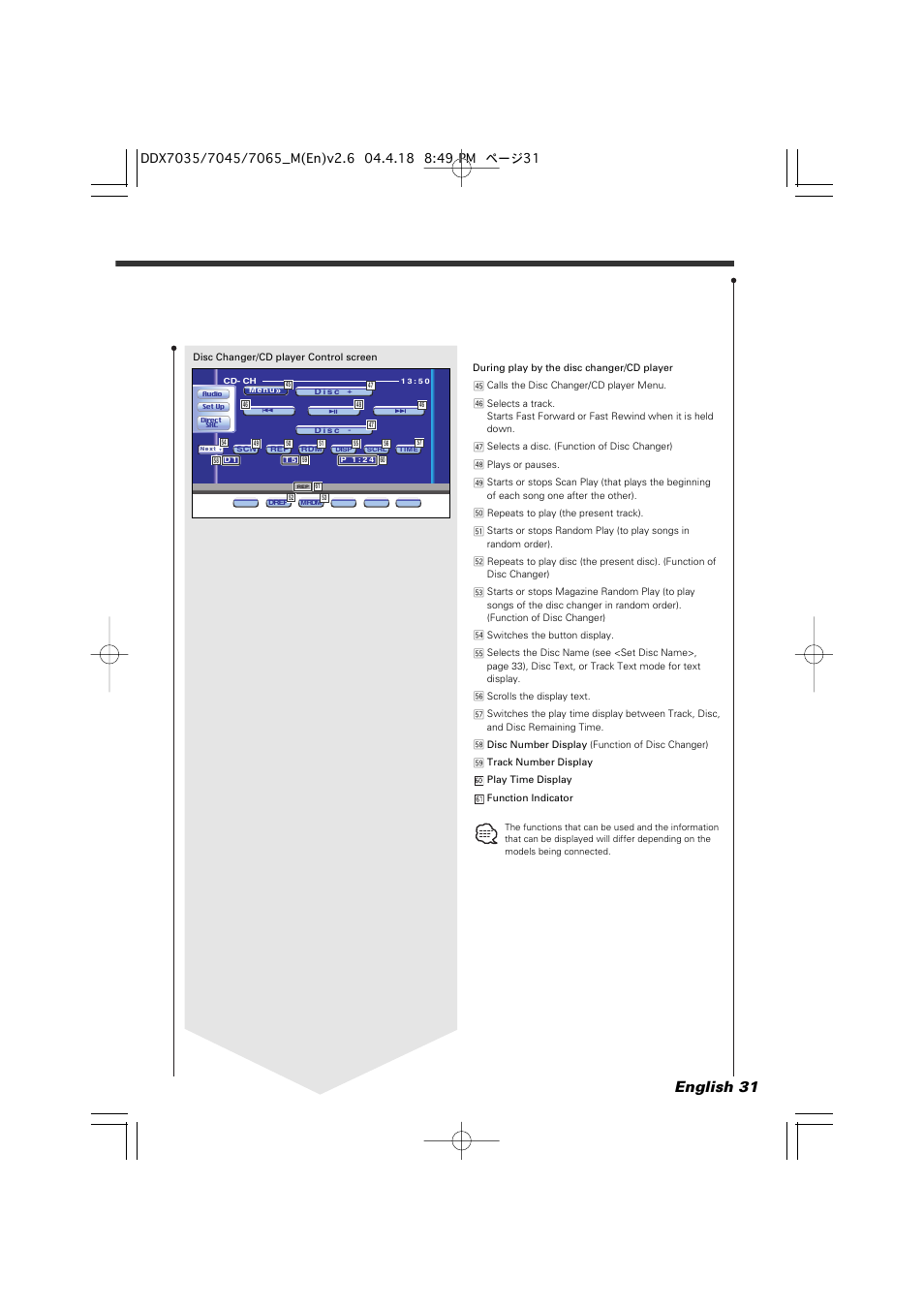 English 31 | Kenwood DDX7045 User Manual | Page 31 / 96