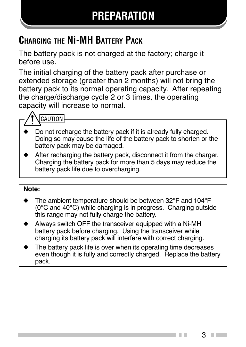 Preparation, Ni-mh b | Kenwood TK-3202 User Manual | Page 9 / 27