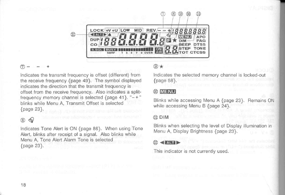 O o u, D (d ® (s) | Kenwood TM-451A User Manual | Page 25 / 130