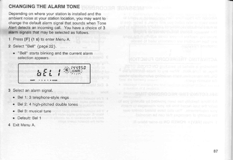 Changing the alarm tone | Kenwood TM-451A User Manual | Page 94 / 130